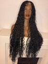 Full Lace 36 Inches Black Boho Goddess Wig