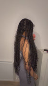 Full Lace 36 Inches Black Boho Goddess Wig